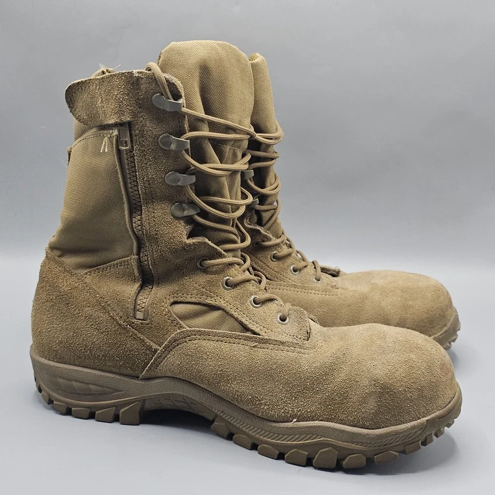 Belleville C312ZST Hot Weather Steel Toe Boots 12.5W Vibram Military Lightweight